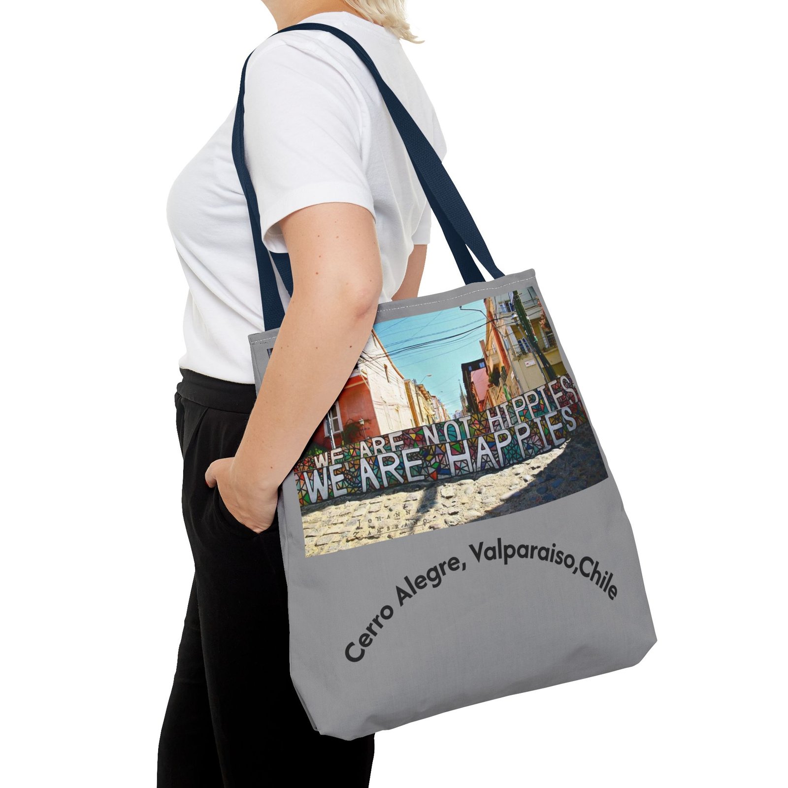 Vibrant Cerro Alegre Valparaíso Chile Travel & Beach Tote Bag - Image 36