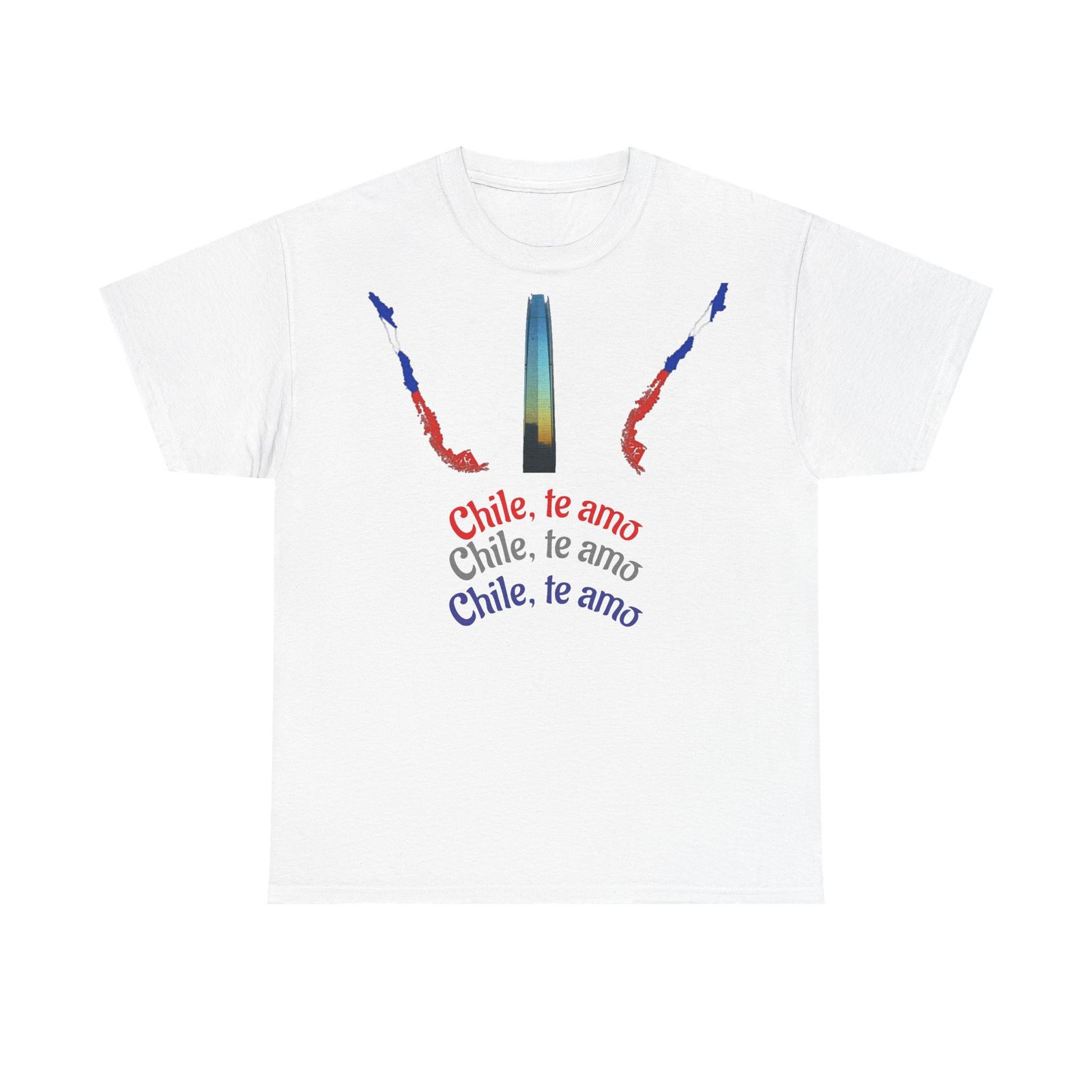 Chile Te Amo Unisex Heavy Cotton T-Shirt | Chilean Cultural Pride Tee - Image 5