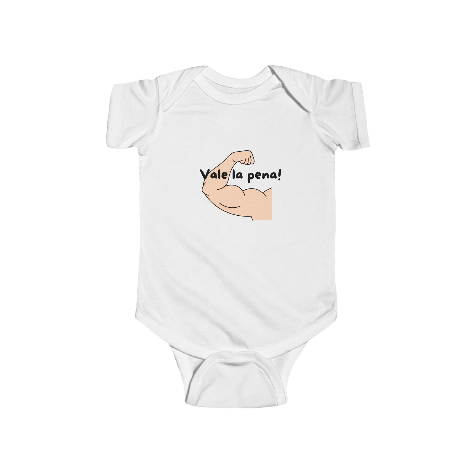 'Vale La Pena' Infant Fine Jersey One-Piece Baby Bodysuit - Image 4