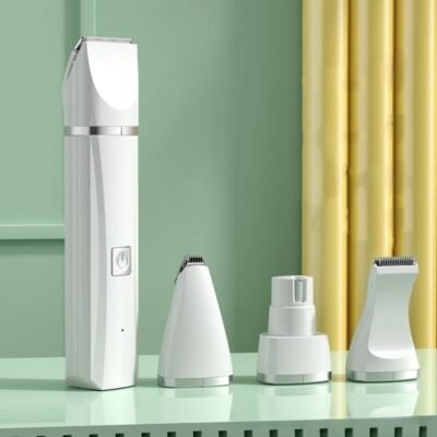 4-in-1 Rechargeable Multi-Blade Pet Grooming Shaver & Nail Grinder Set