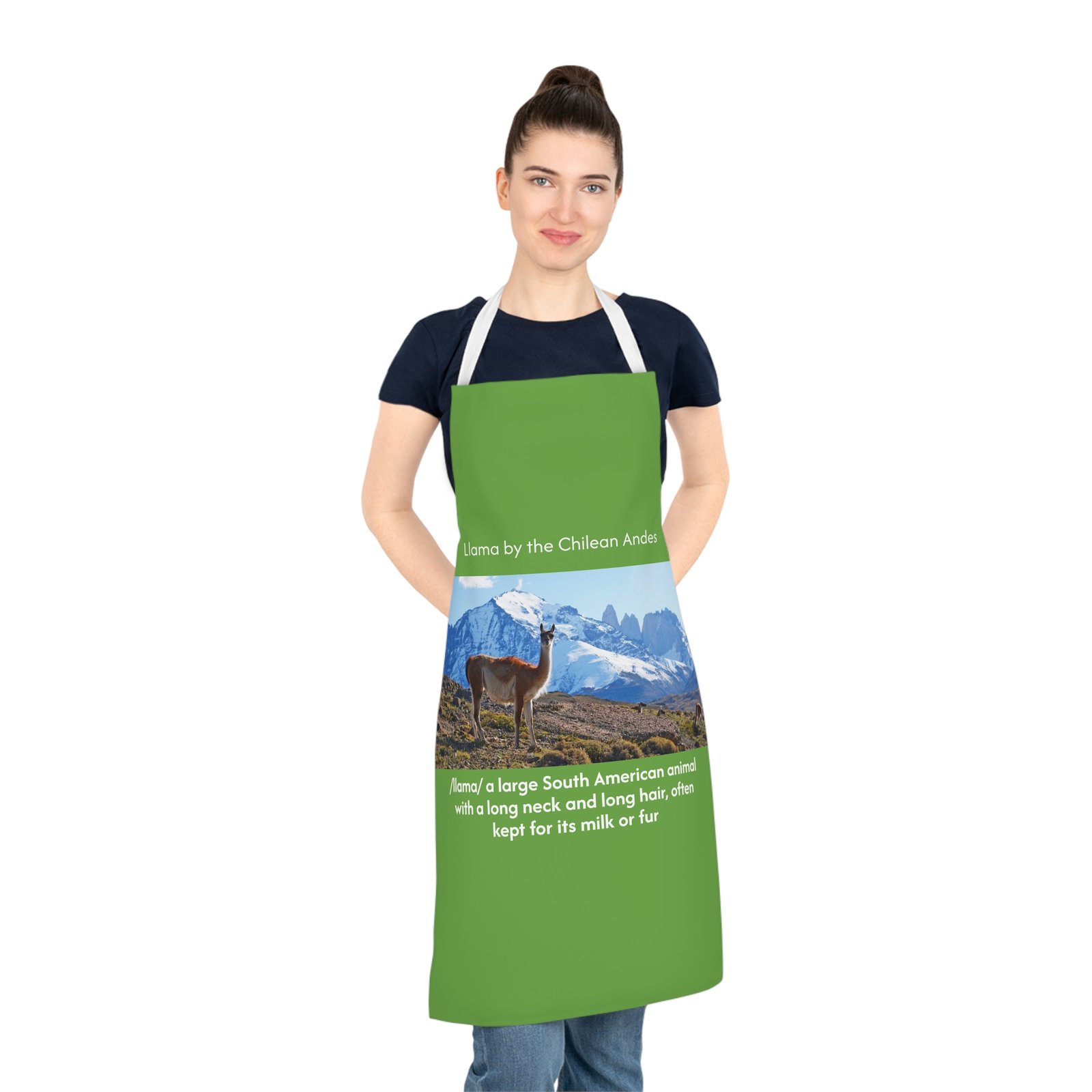 Llama-Inspired Artisan Adult Apron