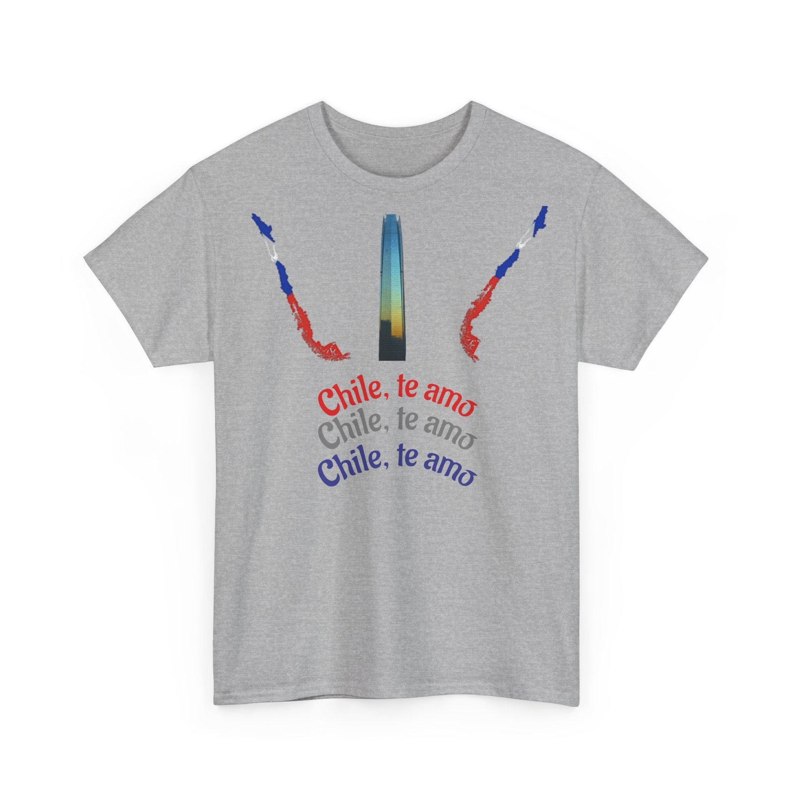 Chile Te Amo Unisex Heavy Cotton T-Shirt | Chilean Cultural Pride Tee - Image 15