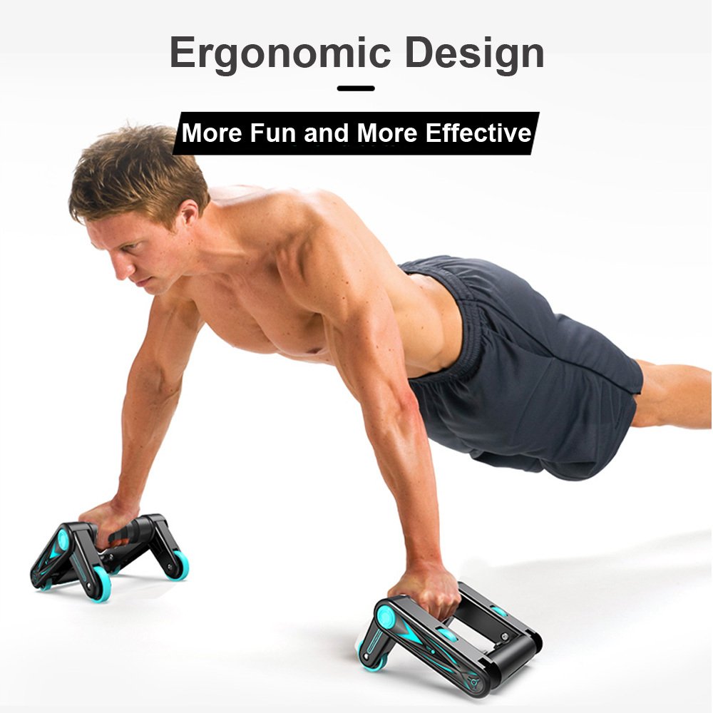 Multifunctional Foldable Dual-Purpose Abdominal Roller Wheel - Image 2
