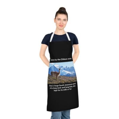 Llama-Inspired Artisan Adult Kitchen & DIY Craft Apron