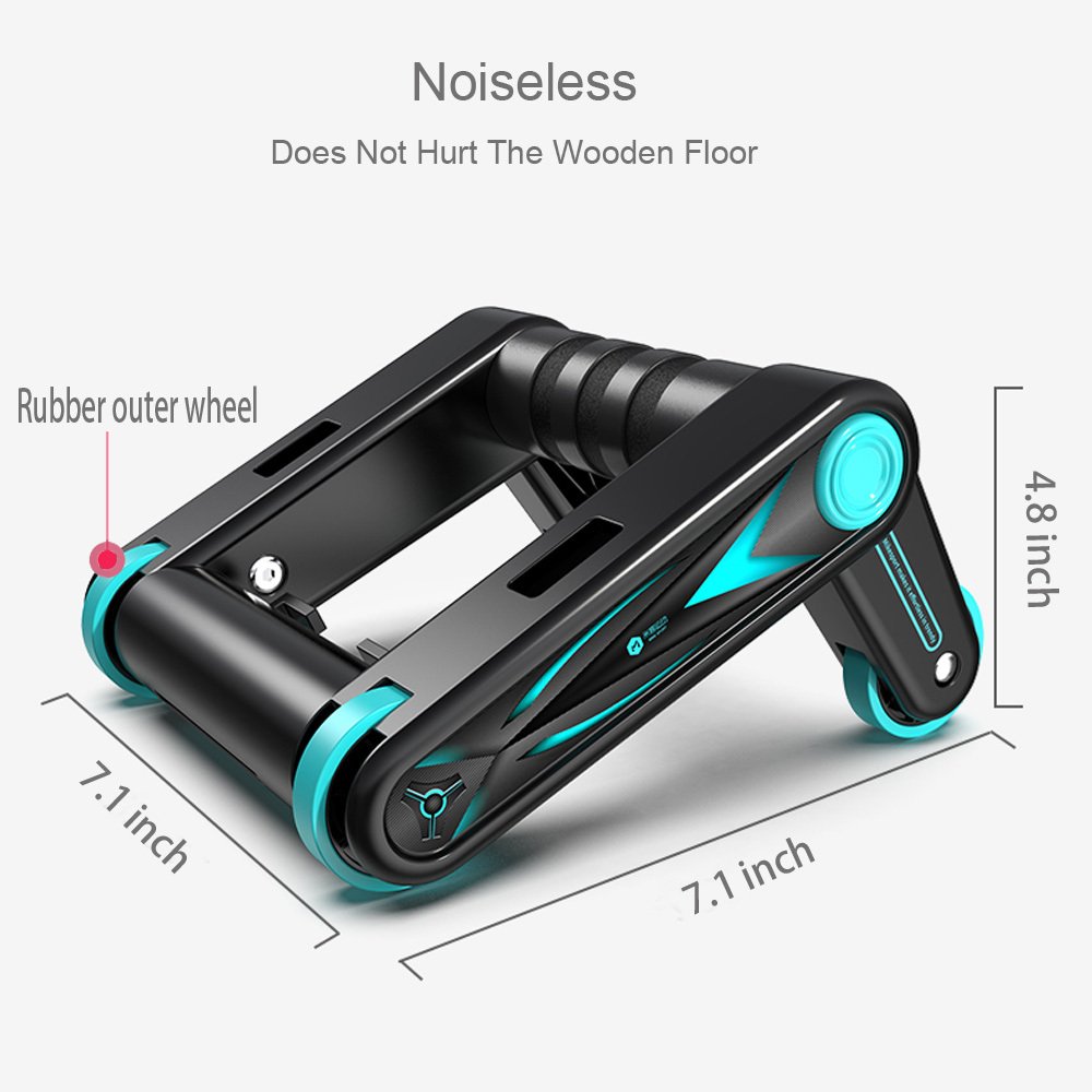 Multifunctional Foldable Dual-Purpose Abdominal Roller Wheel - Image 4