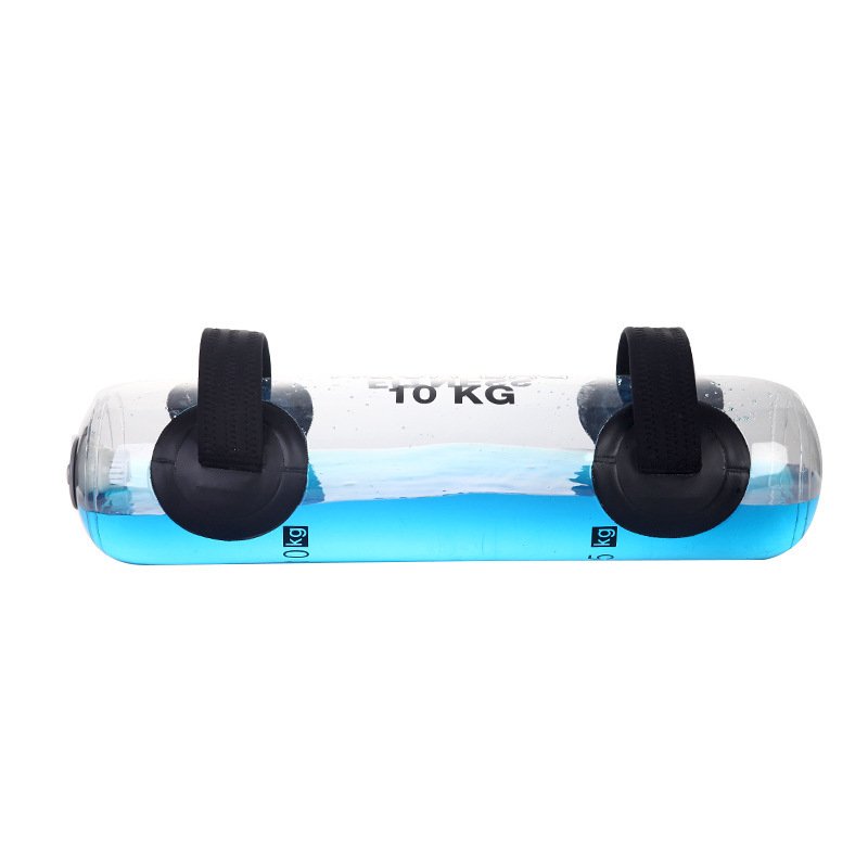 Transparent Cylindrical Aqua Fitness Water Bag for Weightlifting and Core Training - Image 7