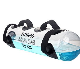Transparent Cylindrical Aqua Fitness Water Bag for Weightlifting and Core Training - Image 8