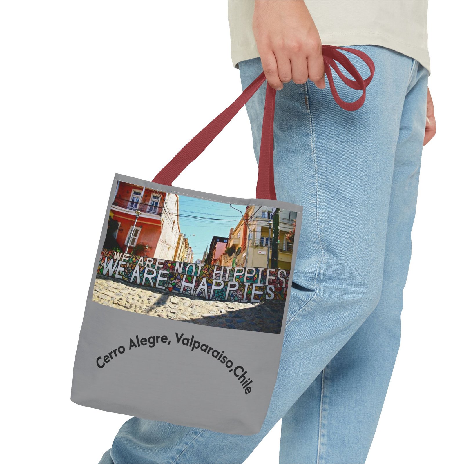 Vibrant Cerro Alegre Valparaíso Chile Travel & Beach Tote Bag - Image 15