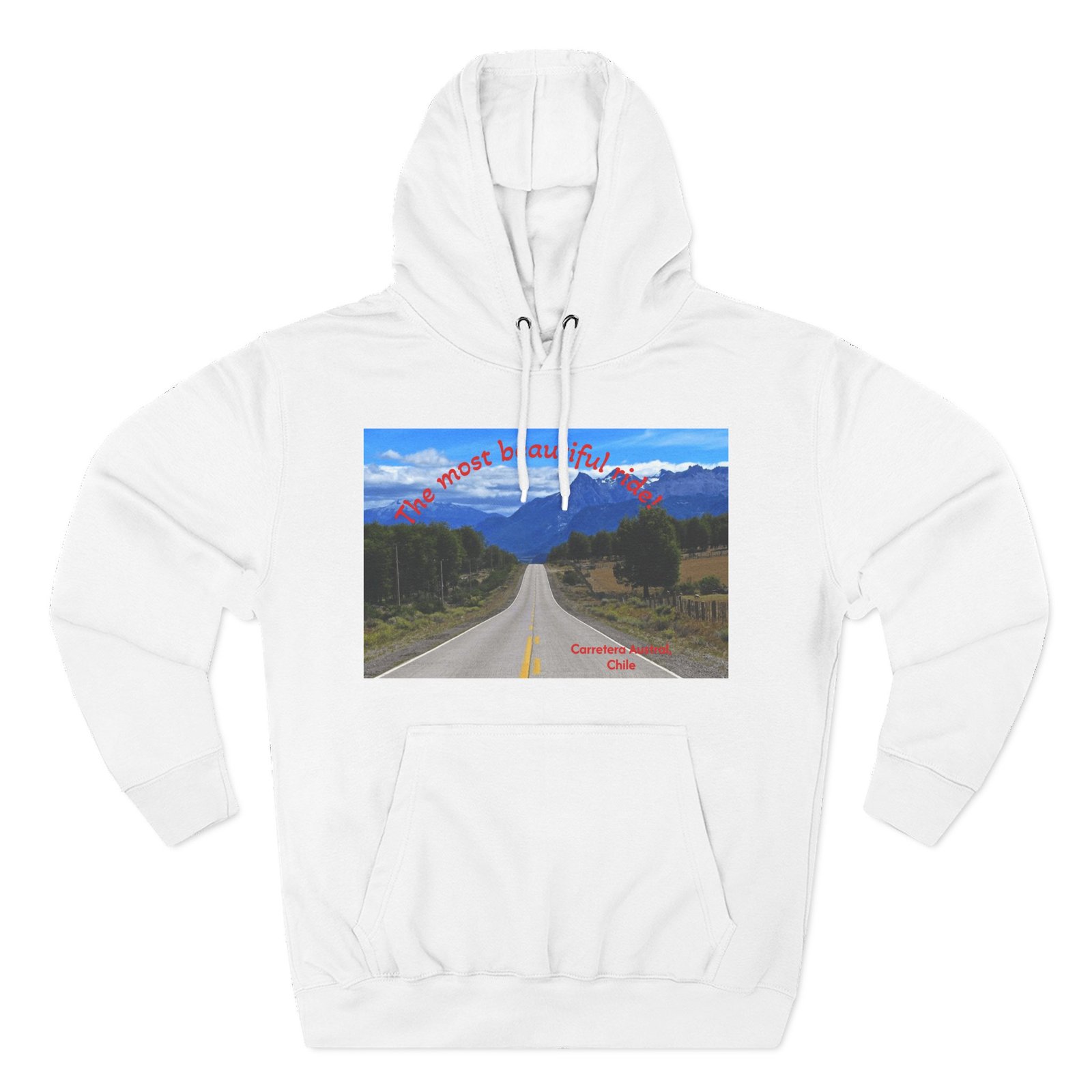 Scenic Adventure Three-Panel Fleece Hoodie with Kangaroo Pocket - Image 2