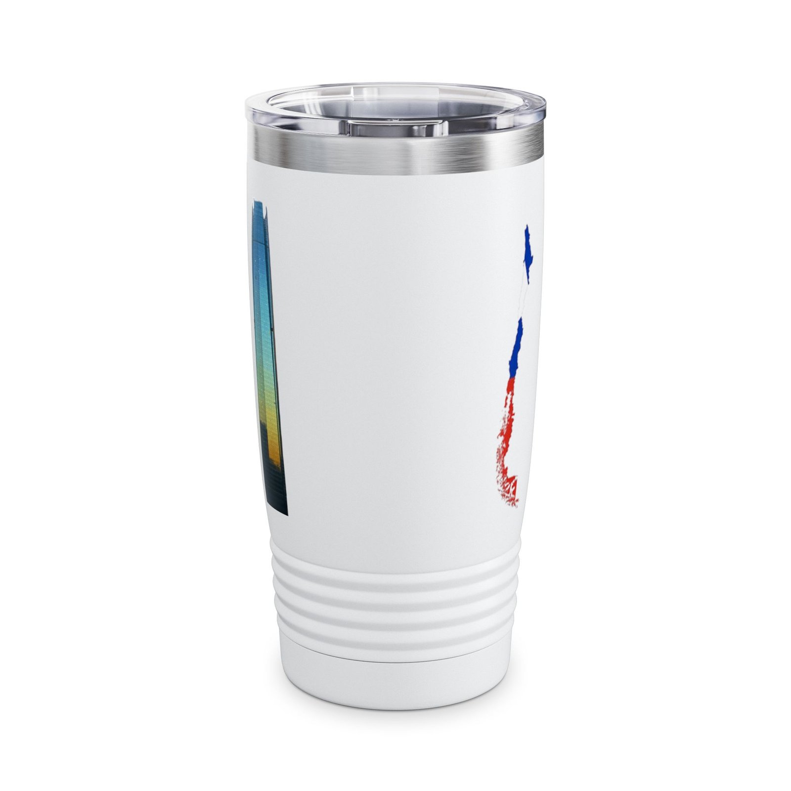 Chilean Pride 20oz Stainless Steel Ringneck Tumbler Travel Mug - Image 3