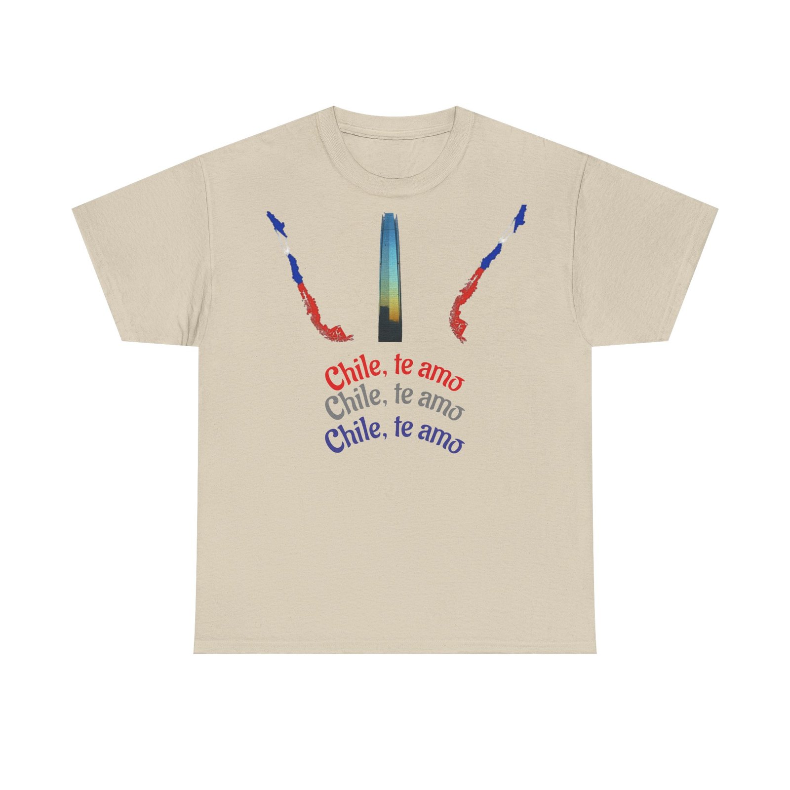 Chile Te Amo Unisex Heavy Cotton T-Shirt | Chilean Cultural Pride Tee - Image 9