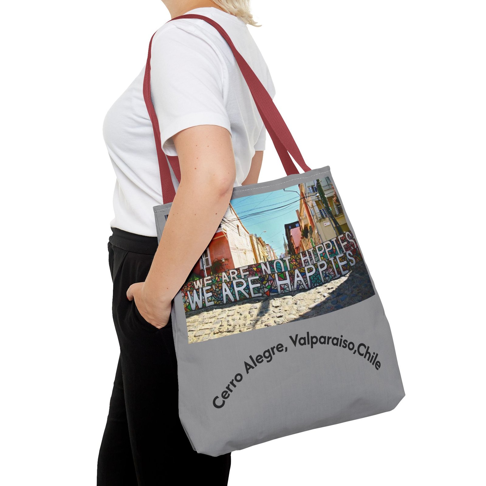 Vibrant Cerro Alegre Valparaíso Chile Travel & Beach Tote Bag - Image 24