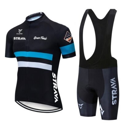 Men's Professional Cycling Jersey and Padded Bib Shorts Bike Clothing Set