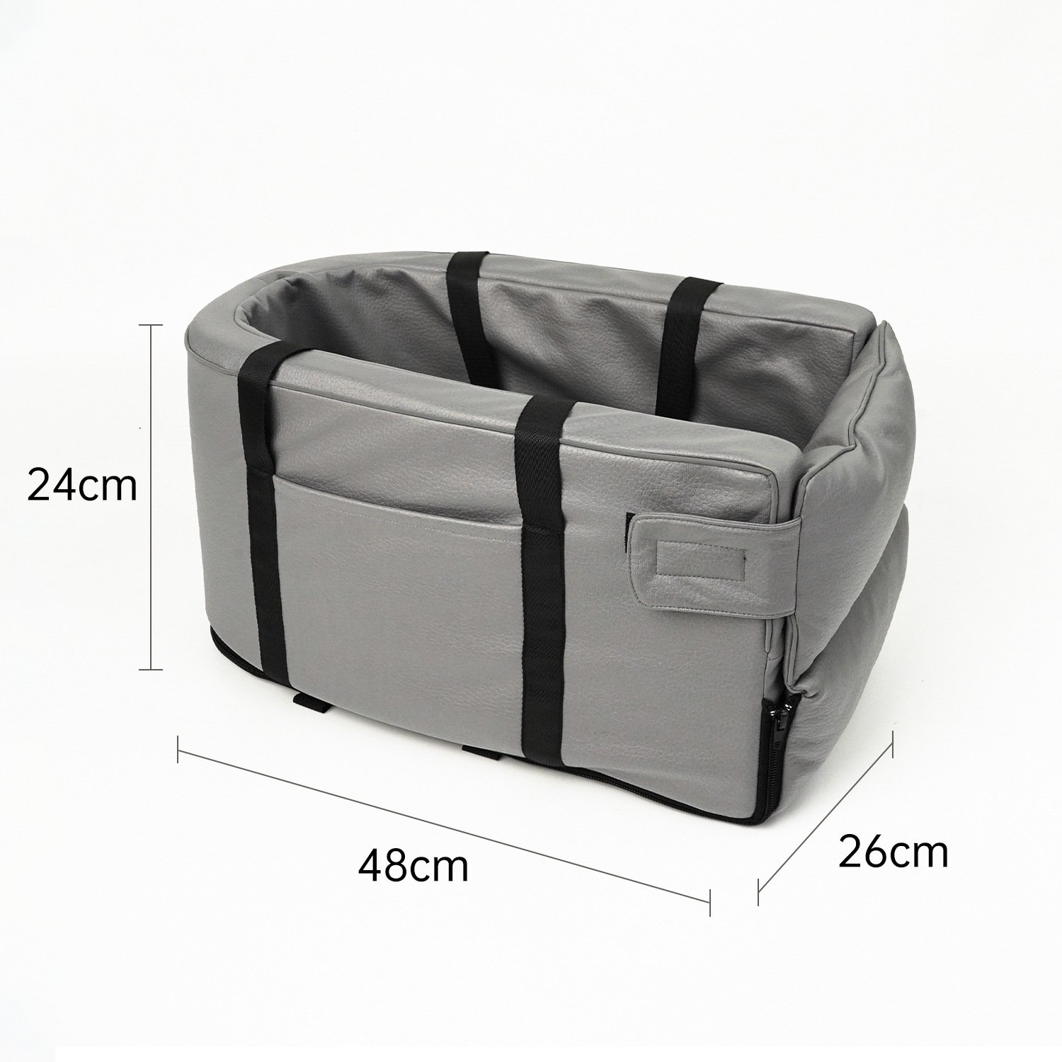 2-in-1 Travel Car Seat Pet Carrier & Shoulder Outing Kennel Bag