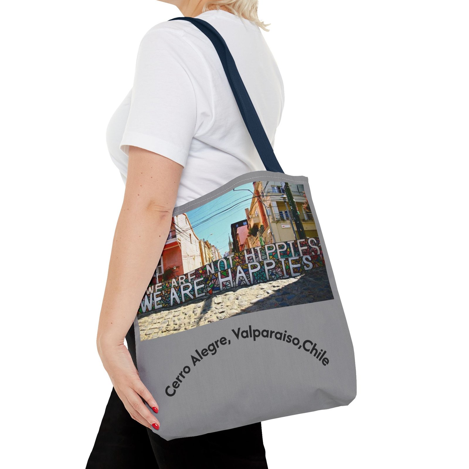 Vibrant Cerro Alegre Valparaíso Chile Travel & Beach Tote Bag - Image 32