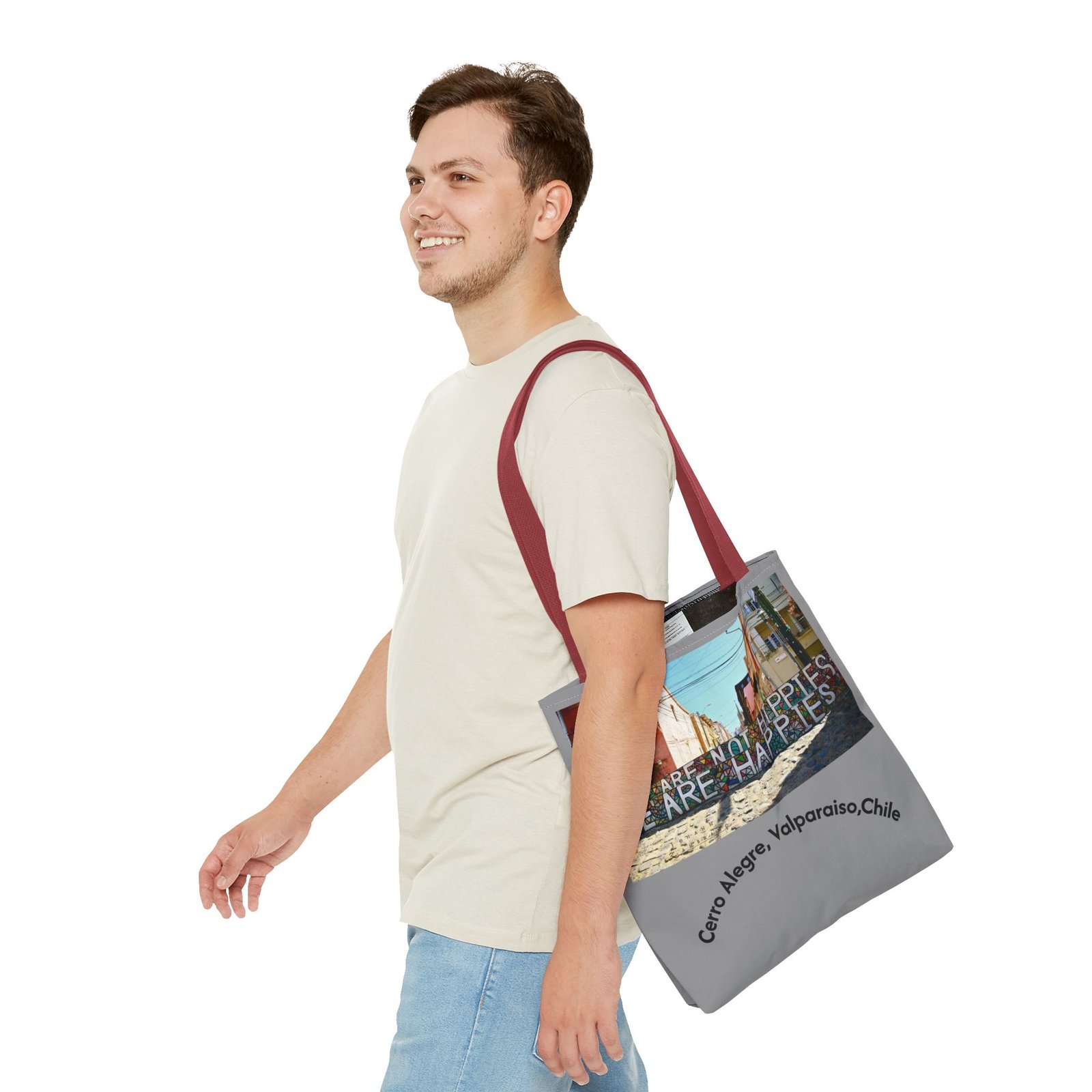 Vibrant Cerro Alegre Valparaíso Chile Travel & Beach Tote Bag - Image 19