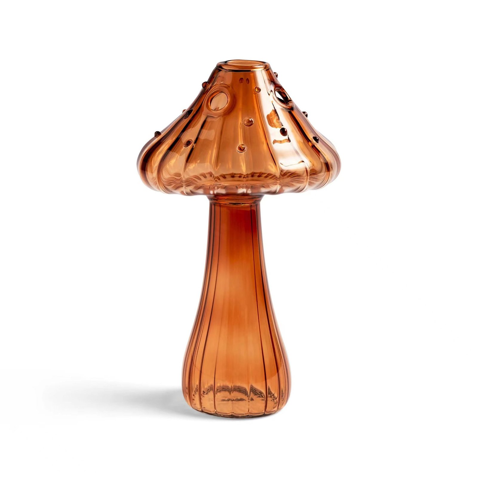Modern Glass Mushroom Hydroponic Vase & Aromatherapy Diffuser Accent - Image 4