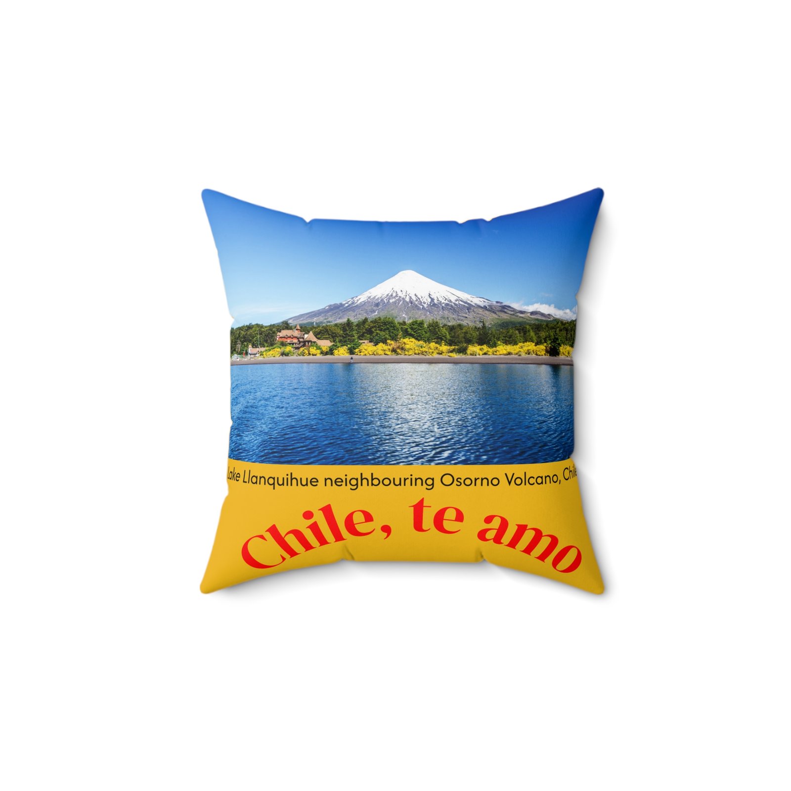 Chile Te Amo Decorative Spun Polyester Throw Pillow
