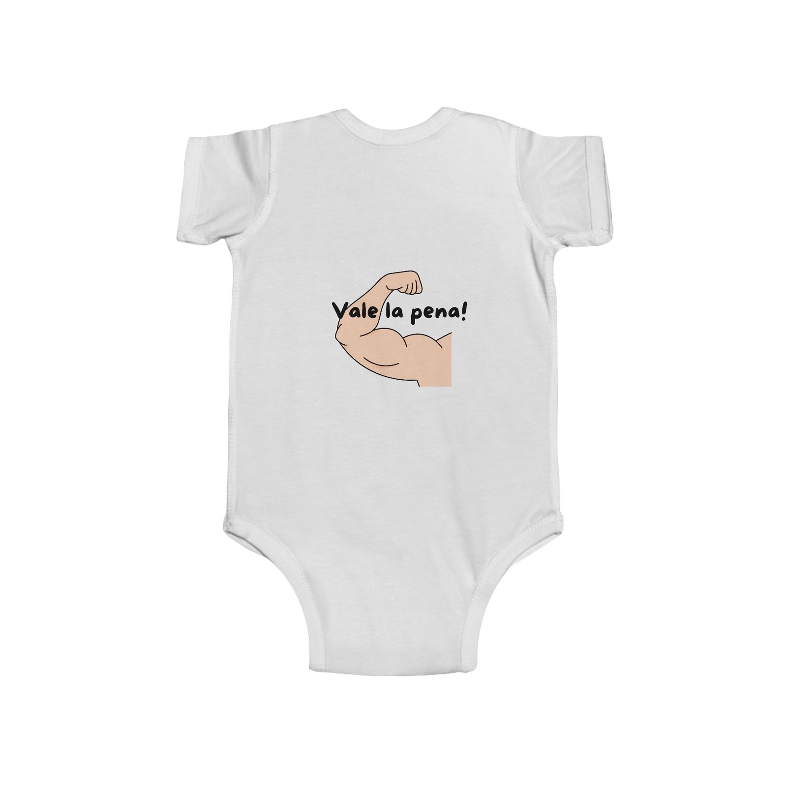 'Vale La Pena' Infant Fine Jersey One-Piece Baby Bodysuit - Image 5