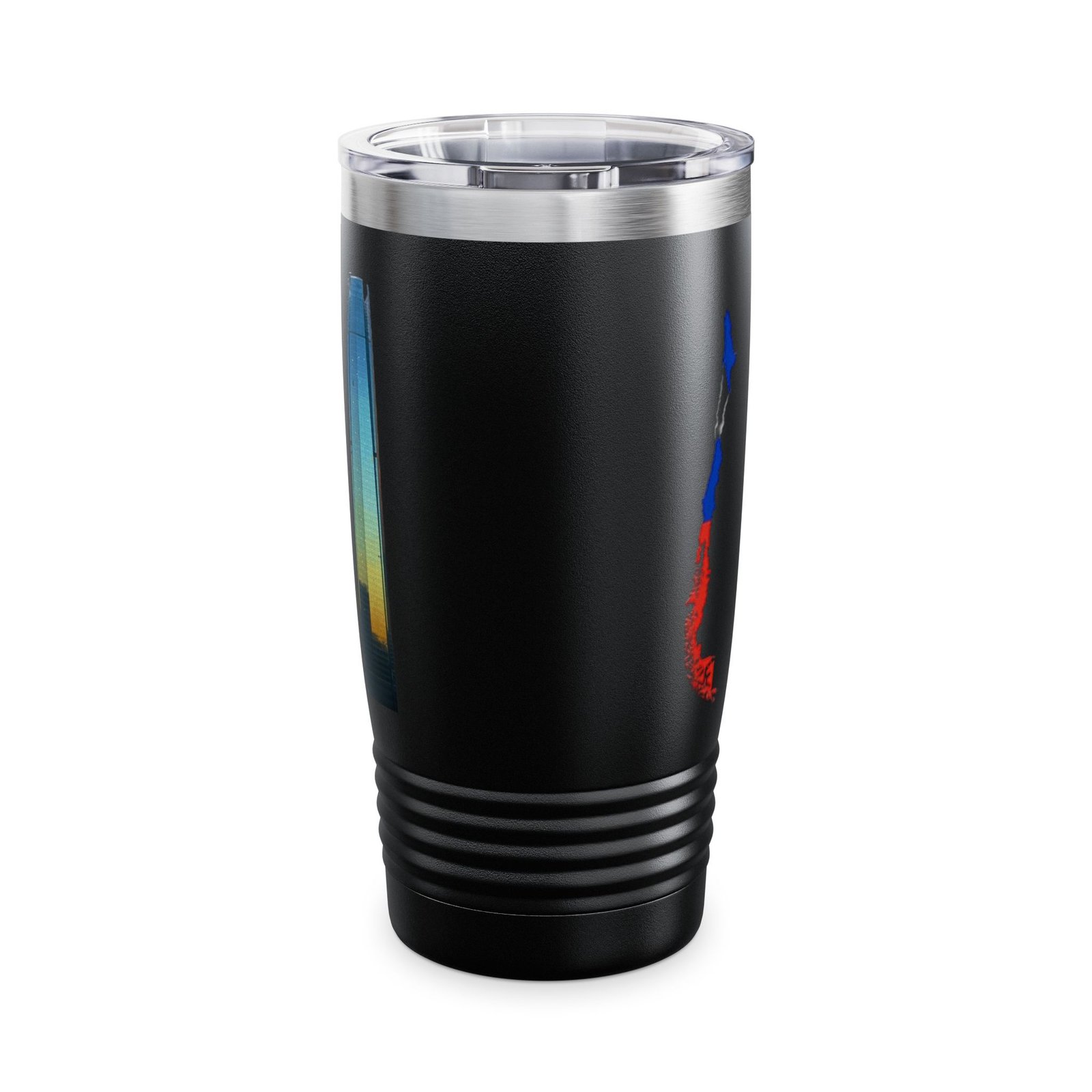 Chilean Pride 20oz Stainless Steel Ringneck Tumbler Travel Mug - Image 11