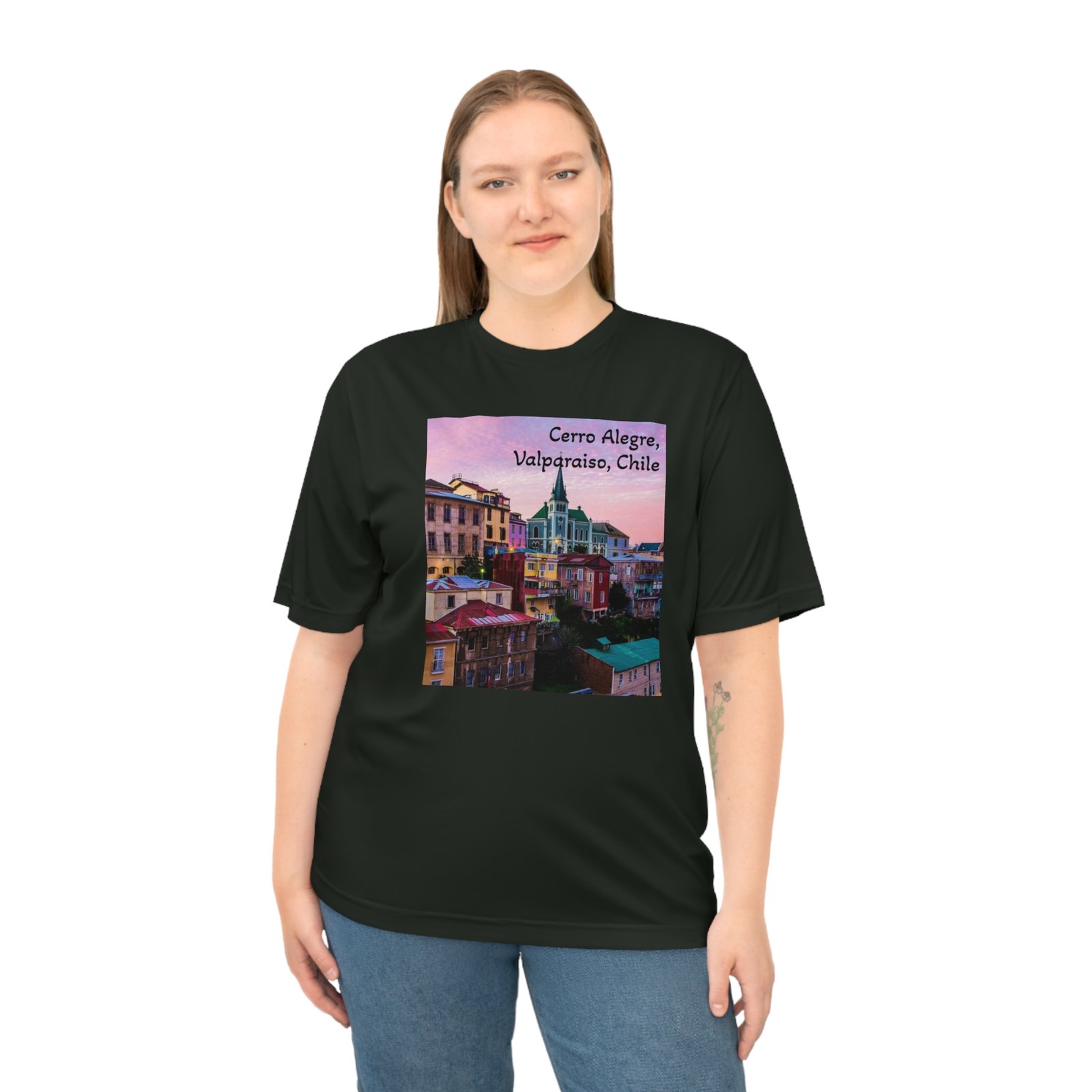Cerro Alegre Valparaíso Unisex Graphic T-Shirt - Image 7
