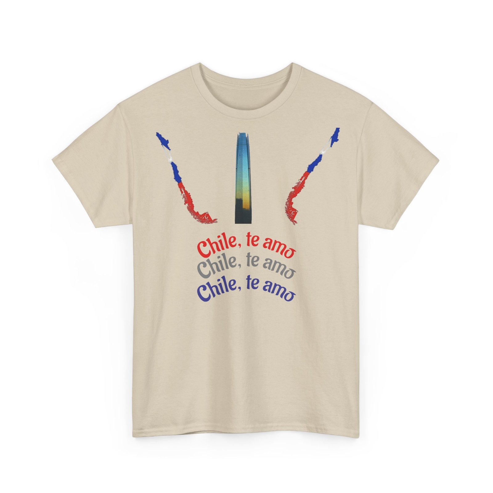 Chile Te Amo Unisex Heavy Cotton T-Shirt | Chilean Cultural Pride Tee - Image 11