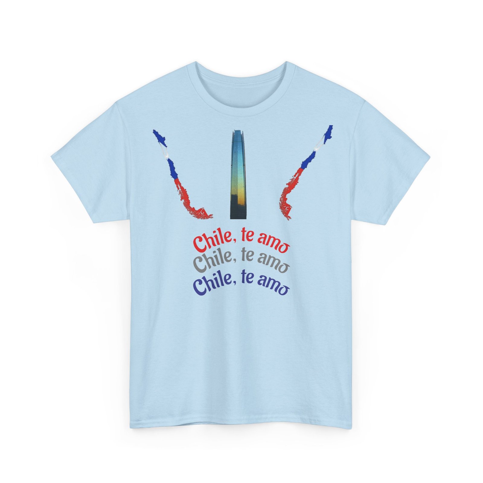 Chile Te Amo Unisex Heavy Cotton T-Shirt | Chilean Cultural Pride Tee - Image 23