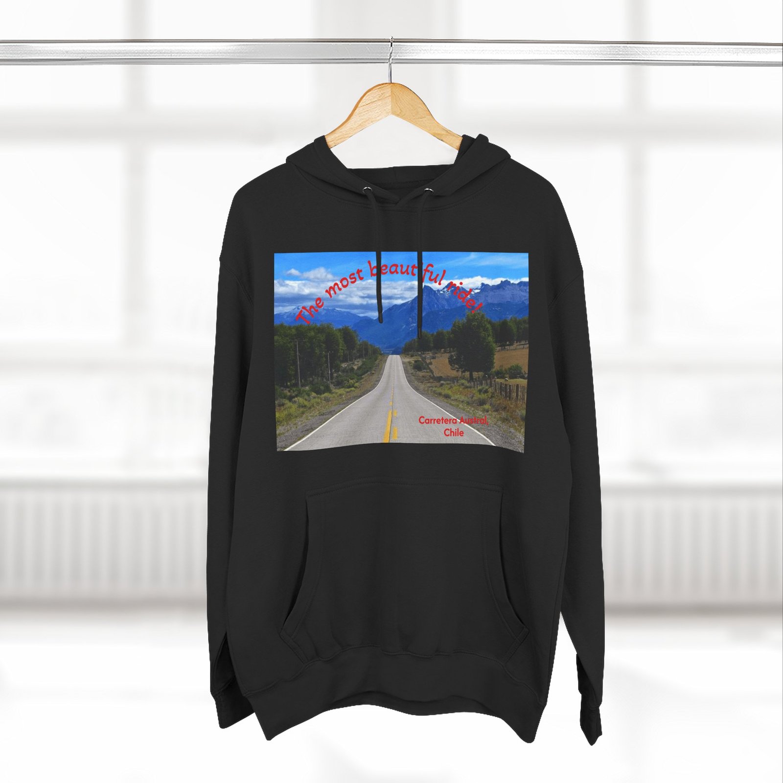 Scenic Adventure Three-Panel Fleece Hoodie with Kangaroo Pocket - Image 16