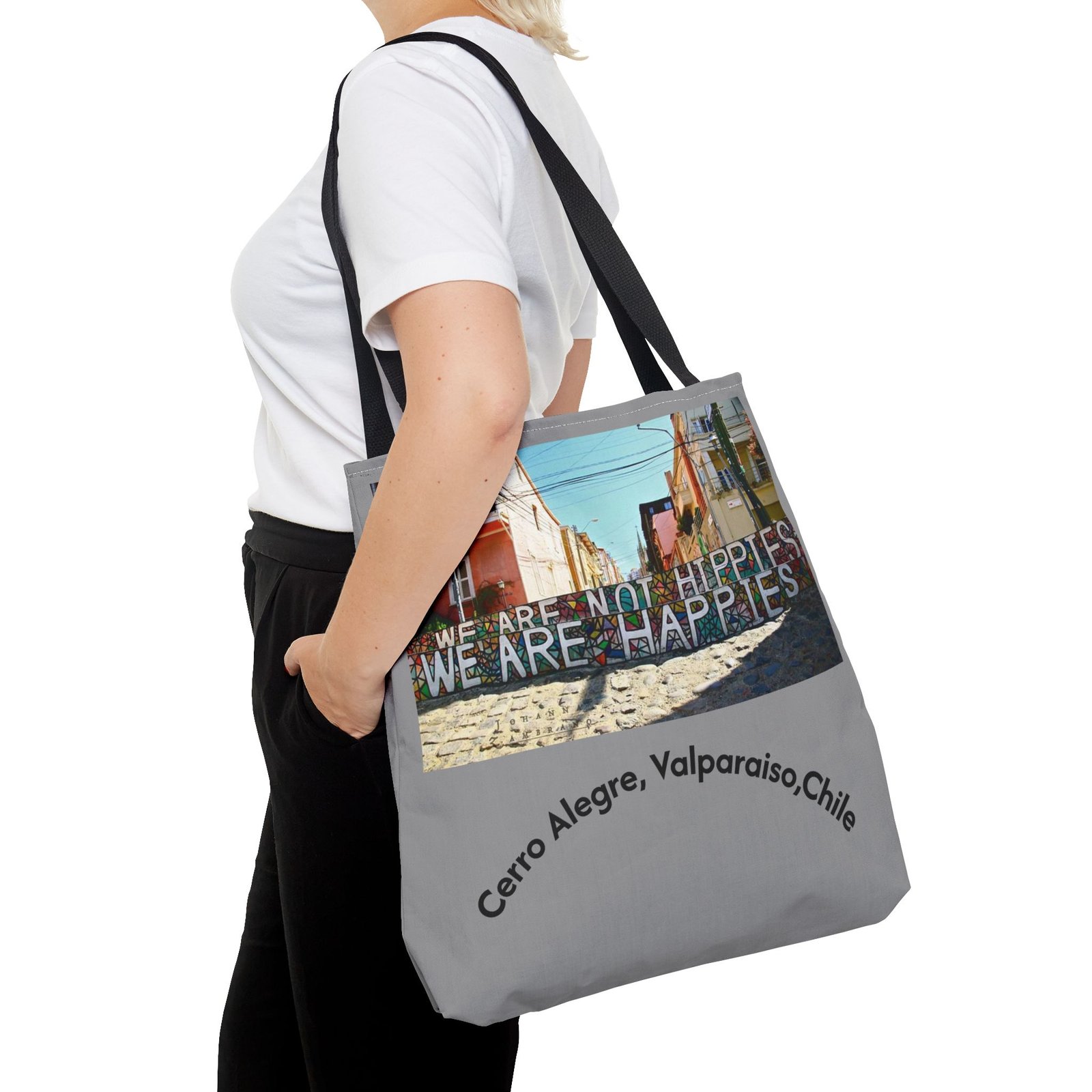 Vibrant Cerro Alegre Valparaíso Chile Travel & Beach Tote Bag - Image 12