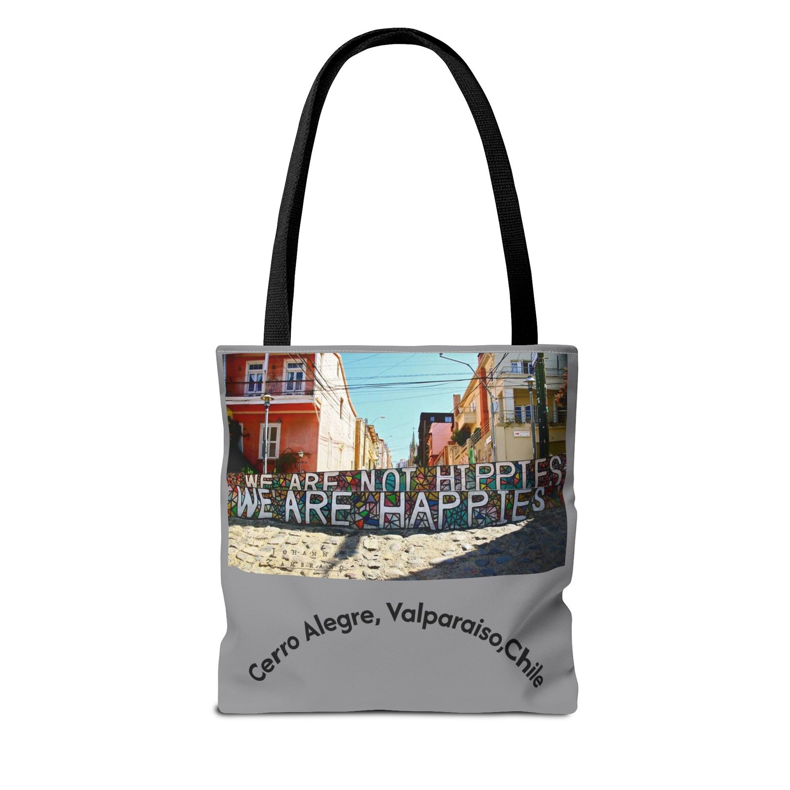 Vibrant Cerro Alegre Valparaíso Chile Travel & Beach Tote Bag - Image 3