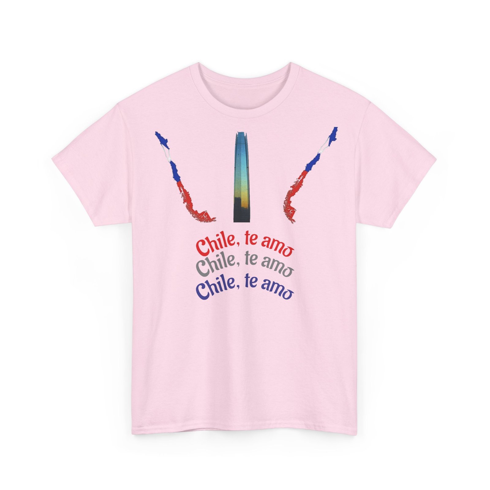 Chile Te Amo Unisex Heavy Cotton T-Shirt | Chilean Cultural Pride Tee