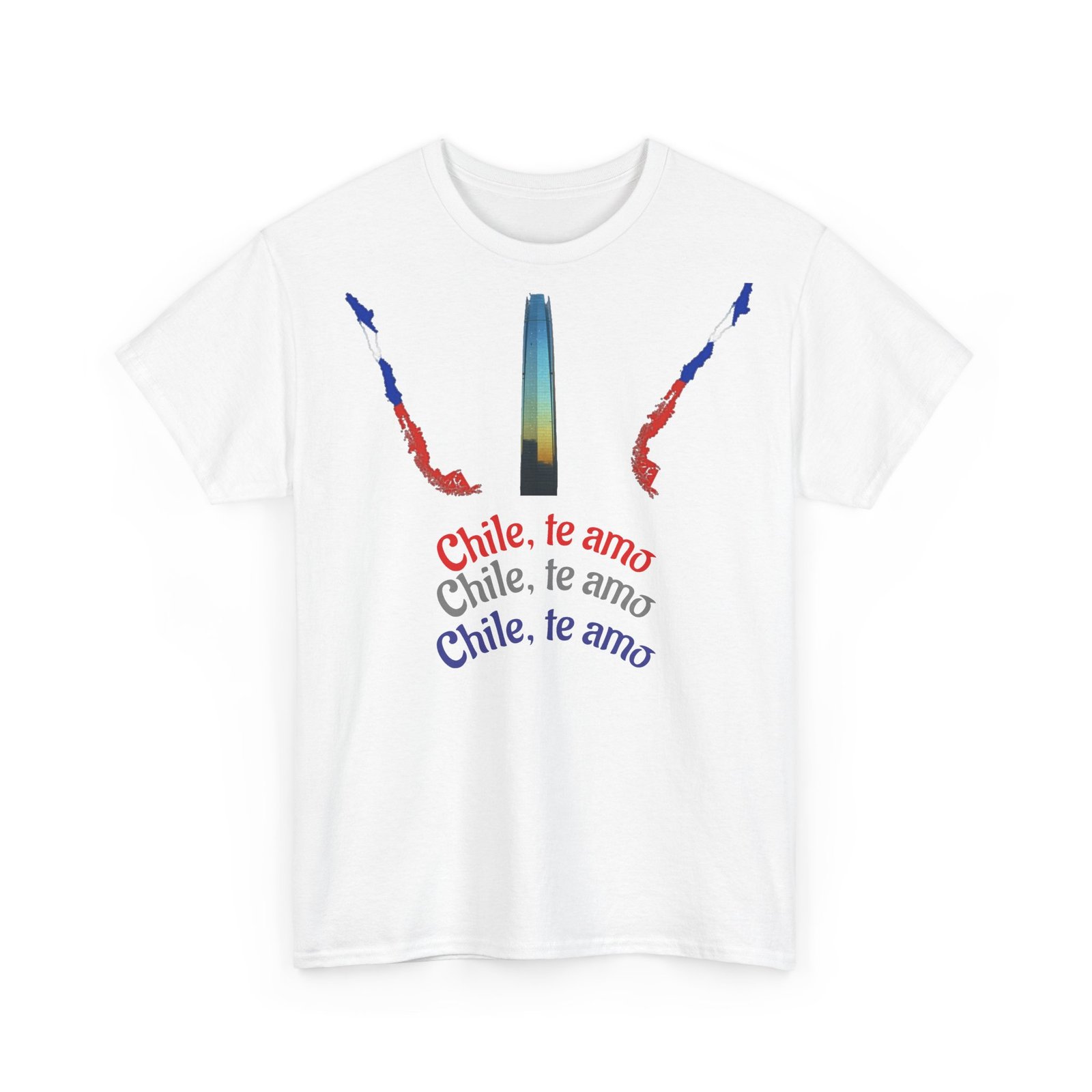Chile Te Amo Unisex Heavy Cotton T-Shirt | Chilean Cultural Pride Tee - Image 7