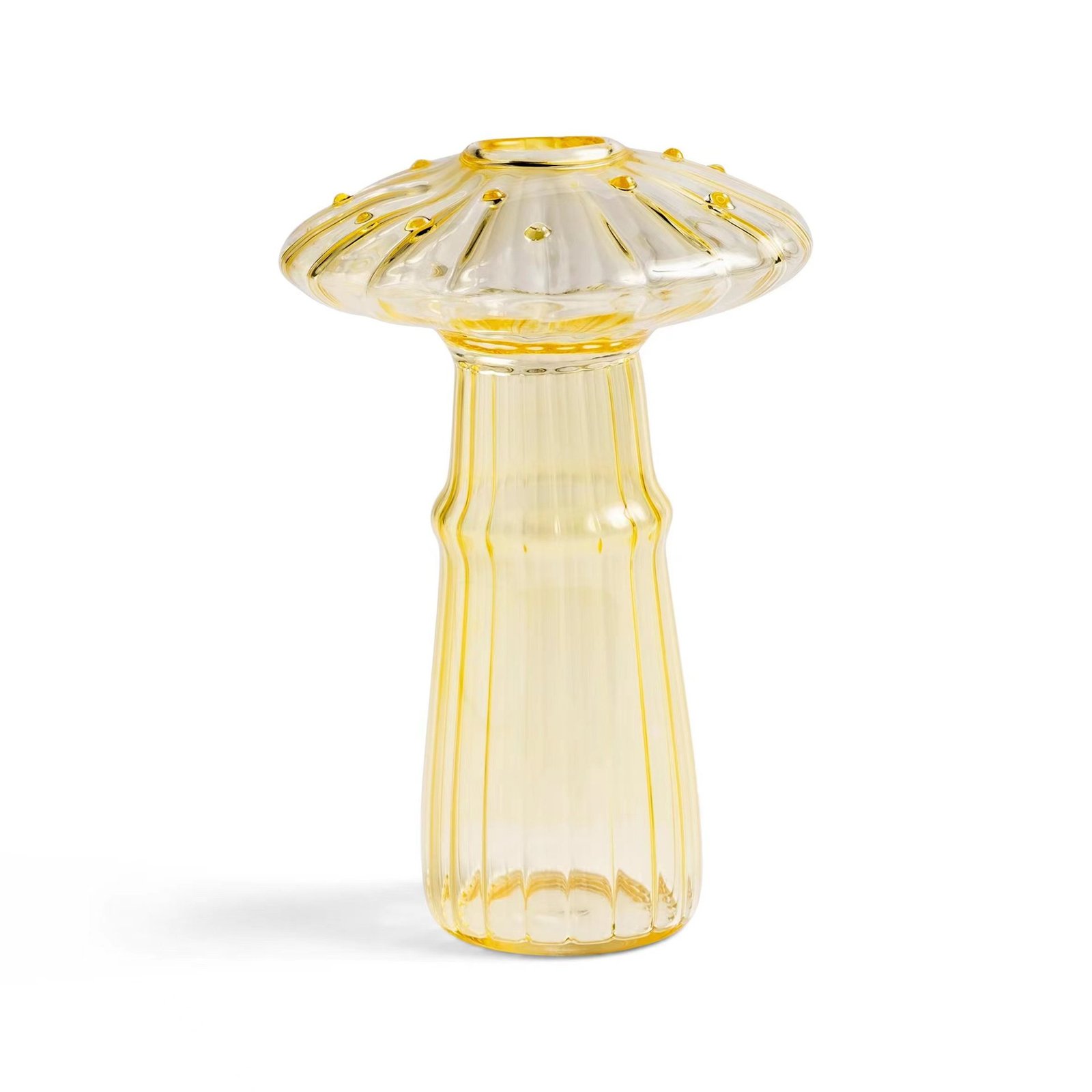 Modern Glass Mushroom Hydroponic Vase & Aromatherapy Diffuser Accent - Image 3