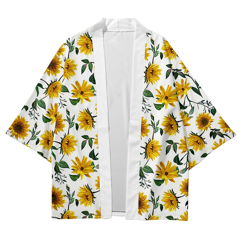 Men's Loose Fit Japanese Style Open-Front Cardigan Jacket - Image 5