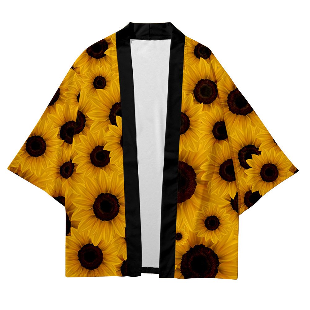 Men's Loose Fit Japanese Style Open-Front Cardigan Jacket - Image 2