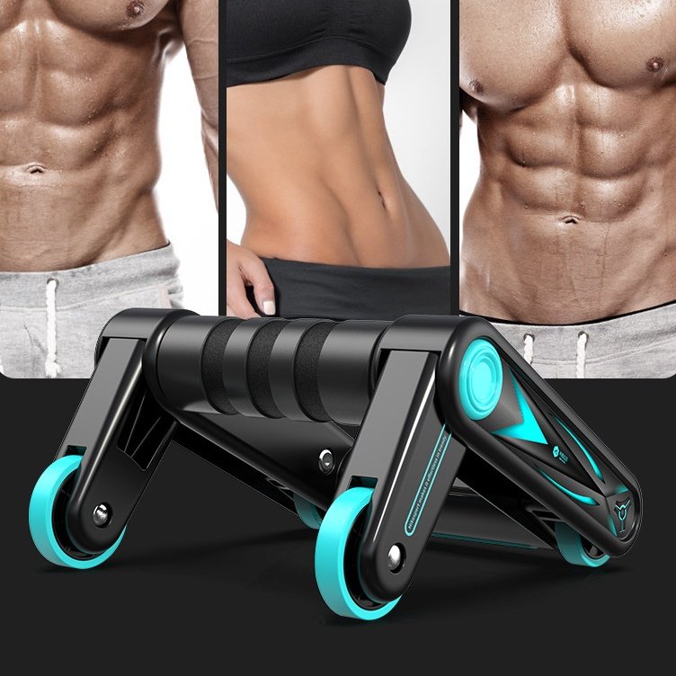 Multifunctional Foldable Dual-Purpose Abdominal Roller Wheel